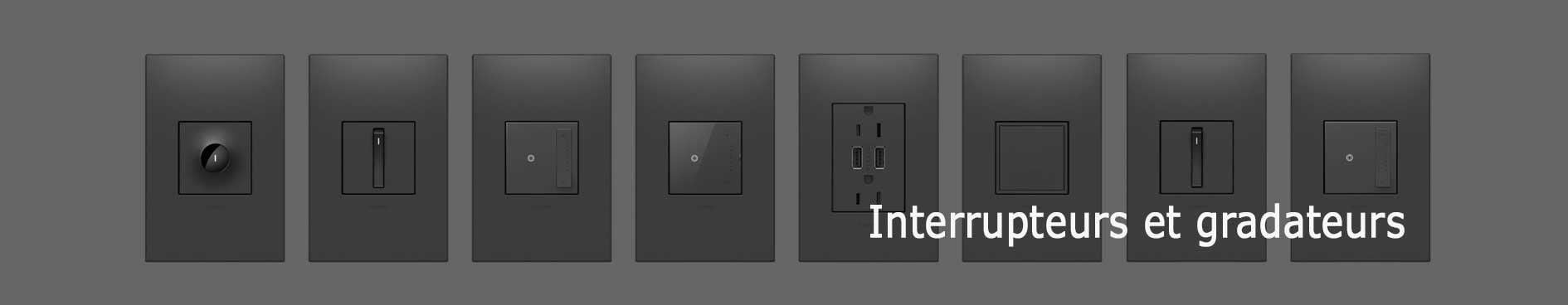 interrupteurs et gradateurs pour eclairage del ou led